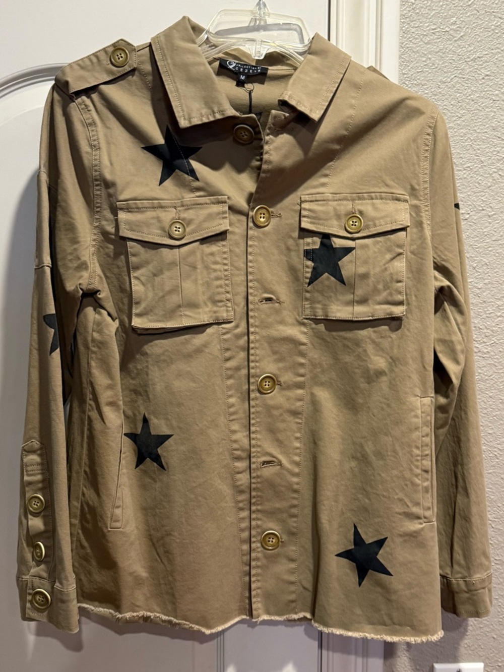 NWT Cezele Military Jacket Stars Royal Honor Size M